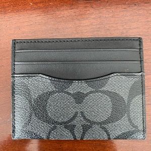 Coach: Slim Id Card Case In Signature Canvas